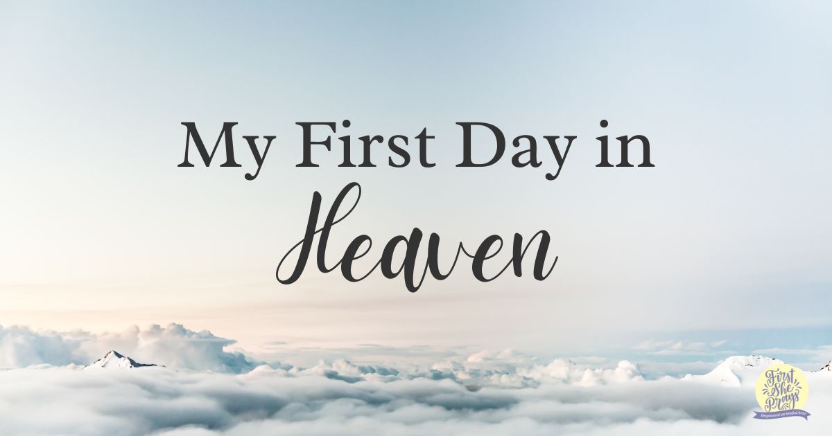 Blue sky and sunlight above the clouds, symbolizing the sky on the first day of heaven.